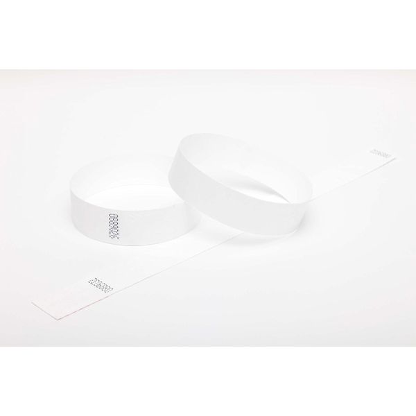 1000 Dark Green Premium Tyvek Wristbands (White)