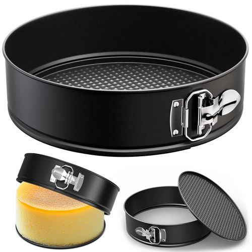 ZeroPone 7 Inch Springform Pan with Removable Bottom, Non-stick Round Spring Form Cake Mold Cheesecake Pan For Baking