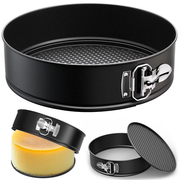 ZeroPone 7 Inch Springform Pan with Removable Bottom, Non-stick Round Spring Form Cake Mold Cheesecake Pan For Baking