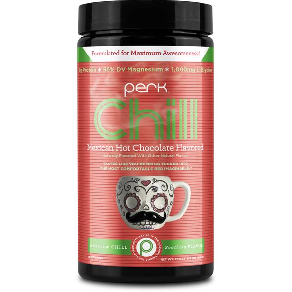 Perk Chill Mexican Hot Chocolate Flavored Drink Mix (18 Servings) - Soy Free & Peanut Free