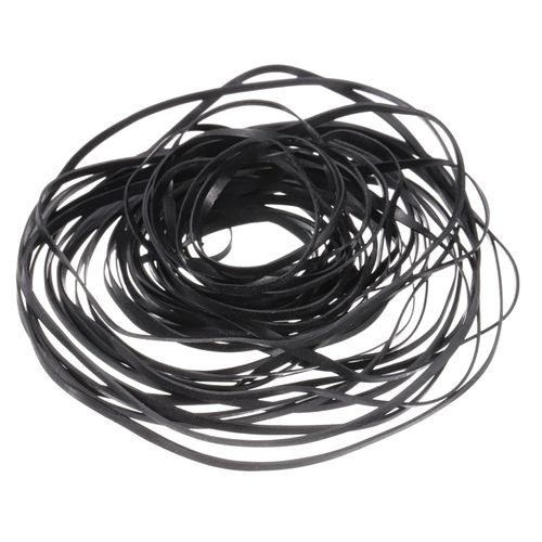 uxcell 50 Pcs Recorder Rubber Belts, Folded Length 40-135mm Cassette Recorder Belts Machine Repair Mix Flat Cassette Tape Machine Rubber Belts for DVD CD LD VCR Repeater Drives, Width 2mm