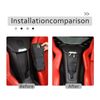 Center Console Waterfall Wireless Charger Storage Tool Bag For Corvette C8 US