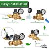 RV Water Pressure Regulator Valve with RV Water Filter 4 Pack