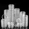 HoitoDeals 10Pcs 28mm Plastic Round Coin Capsules, Coin Wallets Container Case for Coin Collection
