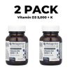 Metagenics, 2 PACK, D3 5,000 + K, 60 softgels x 2, High potency, bioavailable