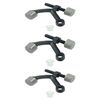 Deltana HP70U19 Solid Brass 1-7/8" Tall Adjustable Hinge Pin Door Stop Black 3Pk