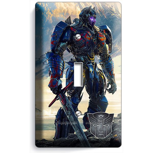 TRANSFORMERS AUTOBOTS OPTIMUS PRIME SINGLE LIGHT SWITCH WALL PLATE COVER DECOR