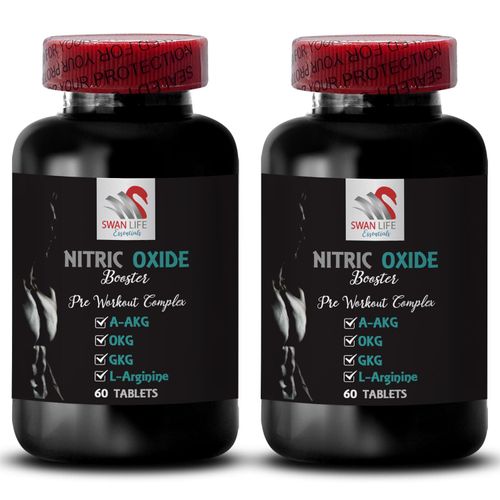 Muscle recovery - NITRIC OXIDE BOOSTER - nitric oxide, nitric oxide supplements for men, nitric oxide booster supplement, training support, performance booster, A-AKG 2 Bottle 120 Tablets