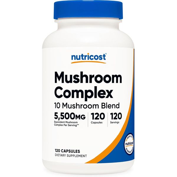 Nutricost Mushroom Complex Supplement, 120 Capsules - 10 Blend... 
