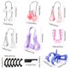 7 Pieces Nose Up Lifting Shaper Clips Set Nose Bridge Slimming Tool Silicone Nose Lifter Beauty Clip Tools for Wide Nose, Low Nose, Curved Nose, Big Nose