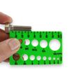 Bolt Diameter measuring tool handy credit card size