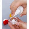 XHNFCU 16 Pcs 10Gram/10ml Empty Plastic Cosmetic Jars and 4 Mini Spatulas, Travel Mini Pots with Lids, Sample Pots For Mini Toiletries for Creams, Lotions, Samples, Cosmetics(4 Colors)