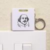 Azeeda 'William Shakespeare' Keyring Tape Measure/Spirit Level Tool (KM00038417)
