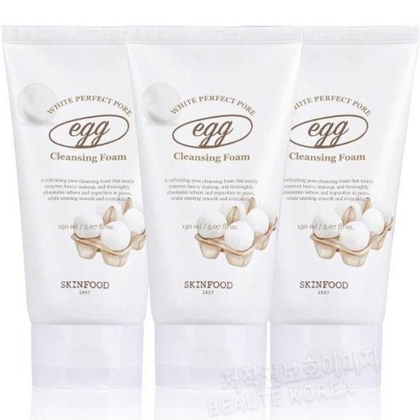 [Other] Skin Food Egg White Perfect Pore Cleansing Foam 150ml x 3