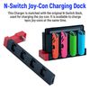 Mcbazel 4 in 1 Joy-Con Charging Dock for N-Switch & Switch OLED Models, Switch Controller Charging Station with LED Indicator, USB Powered, USB 2.0, Switch Joy Con Charging Dock