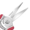 FLORA GUARD Micro-Tip Pruning Snip, 6.5 Inch Secateurs with Soft-Touch Handle, Pruning Shears, Stainless Steel (Red)