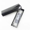 Stainless Steel Comb Compact Portable Automatic Switch Folding Comb Mini Size Coarse Teeth Comb Scalp Comb Hair Comb Men (Color : Mahogany Handle)