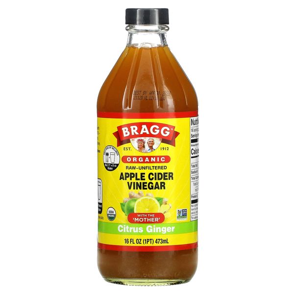 Bragg Organic Apple Cider Vinegar Blends 16oz, with Citrus Ginger