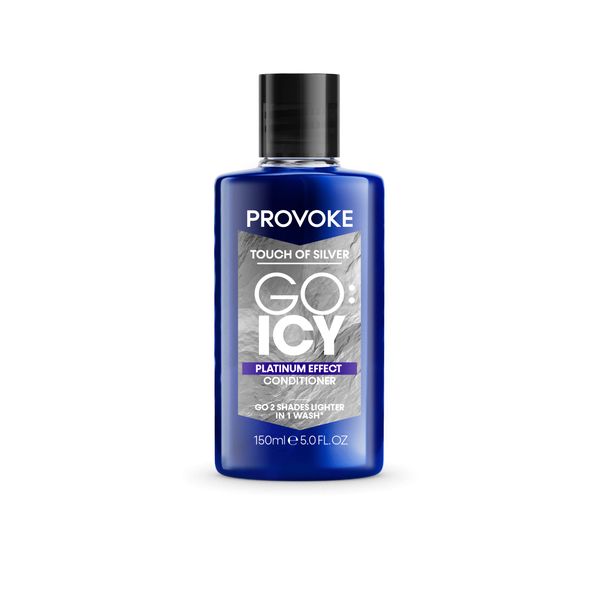 PRO:VOKE Touch of Silver Go Icy Conditioner 150 ml, Icy Platinum Look in Just 1 Wash, Triple Toning Technology to Cool Down Warmer Brassy Tones for an Extra Light Colour, Enriched Keratin to Hydrate