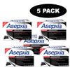 Asepxia Cleansing Bar Charcoal, 4 Ounce, 5 Count