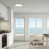 Globe Electric 65584 Ellington LED Integrated Flush Mount Ceiling Light, Chrome