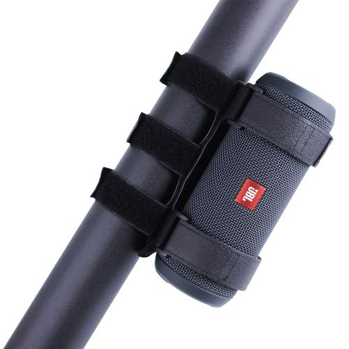Xislet 2-Strap Style Portable UTV Speaker Mount Compatible with Polaris RZR Ranger Can Am Maverick X3 Kawasaki Mule Attaches 1.5-2.0" Roll Bar Wakeboard Tower Boat Wireless Speaker Bar Mount