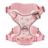 Petiry Reflective No Pull Dog Harness, Floral Style, Medium Size, Pink, for Medium Dogs