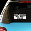 PressFans - Warning! Protected by Irish Water Spaniel Car Laptop Wall Sticker