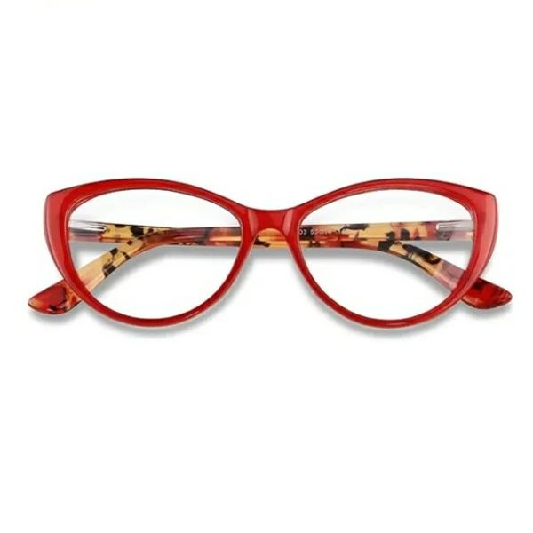 Blue Light Blocking Glasses Computer Cat eye Clear Cat Eye Red Frame