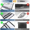 Fireproof Document Bag Waterproof 2000℉ Zipper Organizer for Valuables