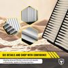 Fraxle Engine Air Filter Replacement CA9898 for 2004-2013 Mazda 3, 2006-2017 Mazda 5