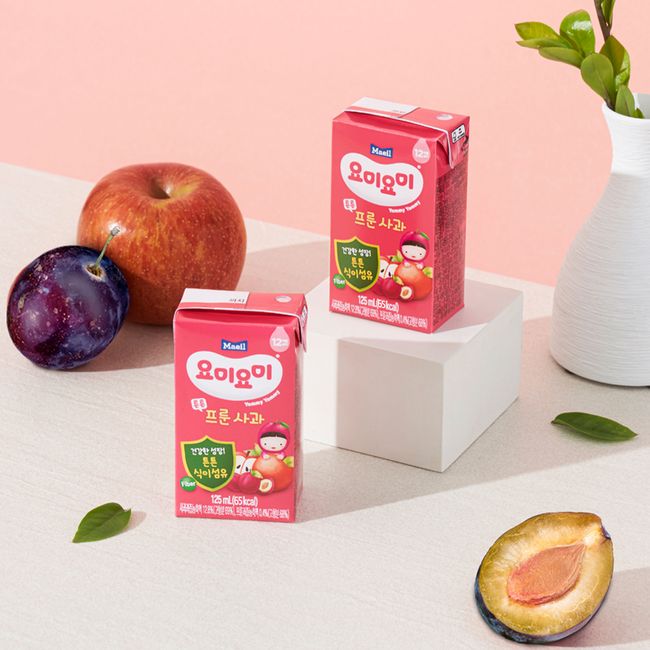 Yomiyomi Healthy Juice Prune Apple 125ml 24 packs [Guaranteed arrival] [1,500 won discount per box when purchasing multiple items]