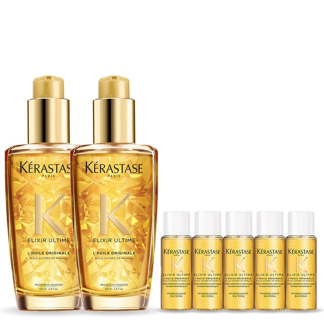 [Kerastase][Jang Wonyoung Hair Oil] 2 Elixir Ultim Original 100ml + [5 additional Elixir Ultim 15ml]