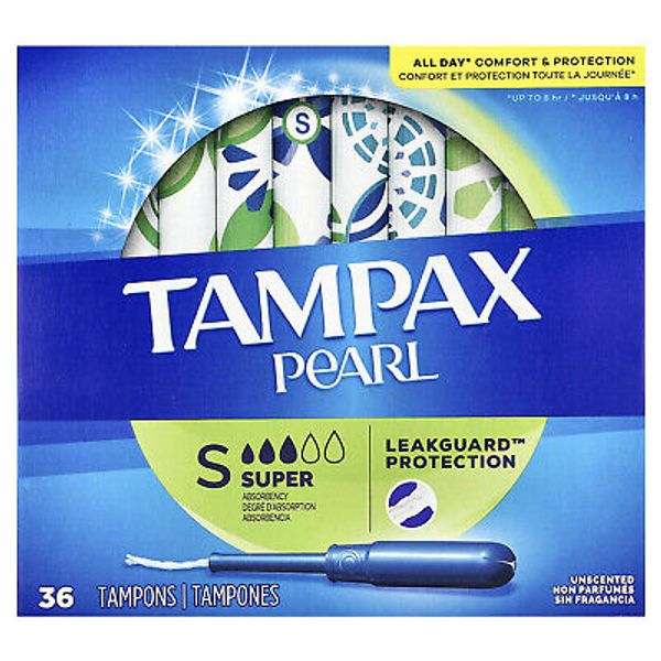Pearl, Super, Unscented, 36 Tampons