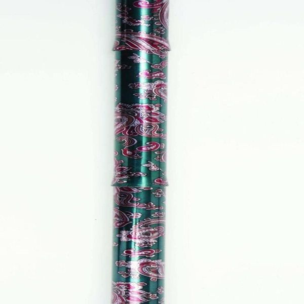 Drive Folding Cane in Amoeba Green Walking Stick Mobility Adjustable Non-Slip