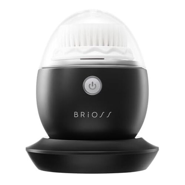 BRiOS Clear Cleans Brush, Black, Electric Facial Cleansing Brush