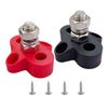Orifort Single Stud Battery Junction Posts, Power and Ground Junction Block Power Distribution Studs Connector Terminals (3/8", 1 Pair)