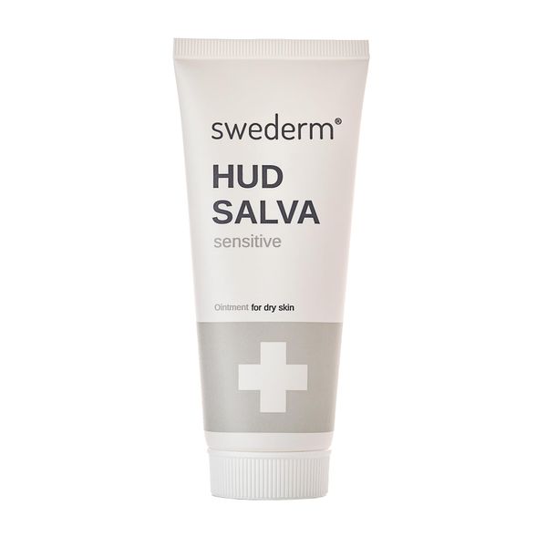 swederm HUDSALVA SENSITIVE 100 ml - Dry skin ointment - Regenerierende Handcreme für sehr trockene Hände - rissige und raue Hände - Fußcreme mit Glycerin - Creme für trockene Haut - Feuchtigkeitscreme