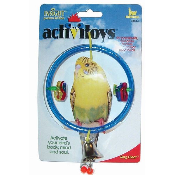 JW ActiviToy Ring Clear Bird Toy Small/Medium