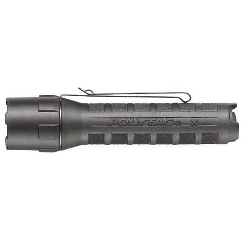 Streamlight 88610 PolyTac X USB 600-Lumen Multi-Fuel Professional Tactical Flashlight, Clear Retail Packaging, Black