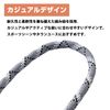 Elecom P-STSDH2RFR06GY Smartphone Shoulder Strap, Round Strap, Reflector, Safety Function, Gray