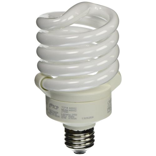 TCP 48932 CFL Pro A - Lamp - 125 Watt Equivalent (32W) Soft White (2700K) Full Spring Lamp Light Bulb
