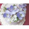 4" x 7" Sugar Gum Paste Lavender Violet Orchids Cake Decorating Flowers