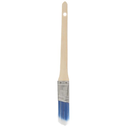 Axus Decor Precision Angled Cutter Paint Brush (Blue Color) - 1"/25mm - Synthetic Filaments, Angled for cutting in with emulsion, Hardwood Handles, Rust-Resistant Stainless Steel