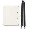 PLUS Foldable A4 Clipboard Plus 83-162, Becomes Size A5 When Folded, White, Custom Strap Included