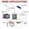 ABCCANOPY Canopy Weights 150 LBS Tent Sand Bags,4pcs-Pack (Gray)