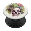Skeleton With Succulents On Head Graphic PopSockets Standard PopGrip