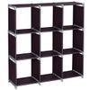 3 Tier Cube 9 Storage Shelf Organizer Stackable Counter Cabinet Top Bookcase