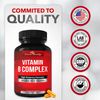 Divine Bounty Super B Complex Vitamins Supplement - 90 Veg Caps - EXP 2/27