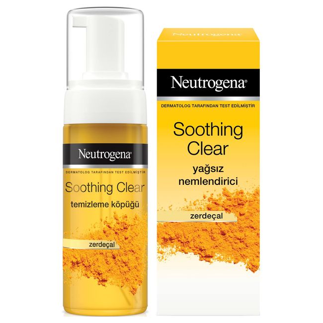 neutrogena soothing clear köpük 150 ml+nemlendirici 75 ml 2'li set